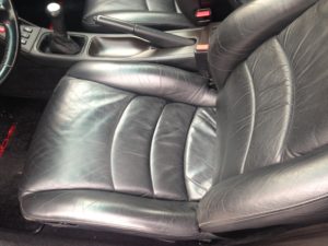 driver supple leather seat cushion and bolster
