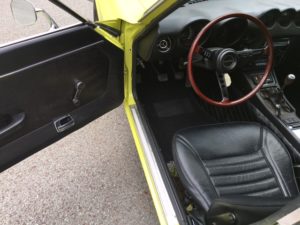 driver door panel dash steering wheel seat