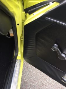 passenger door hinge panel