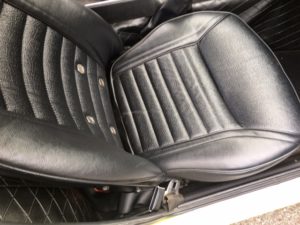 passenger reupholstered seat